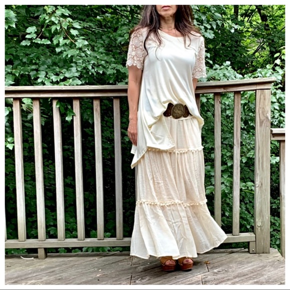 ✨LAST✨Gypsy Gorgeous boho chic tier maxi skirt - Picture 2 of 8